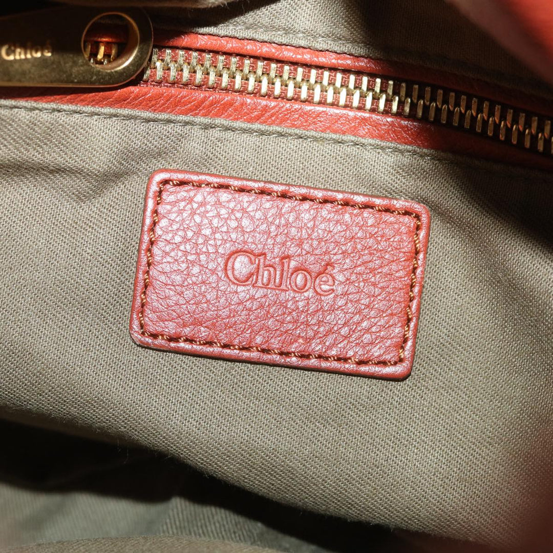 Chloe Mercy Shoulder Bag Leather Brown yk8869