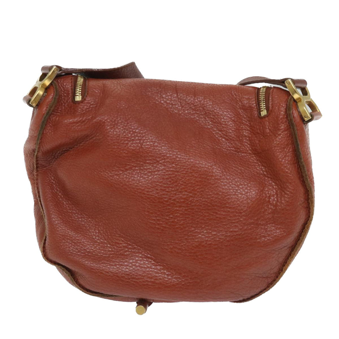 Chloe Mercy Shoulder Bag Leather Brown yk8869