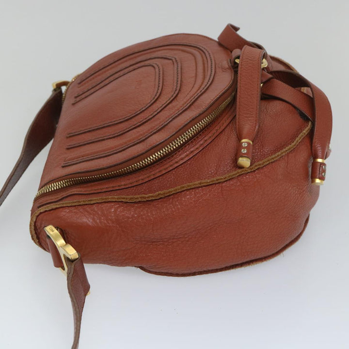 Chloe Mercy Shoulder Bag Leather Brown yk8869