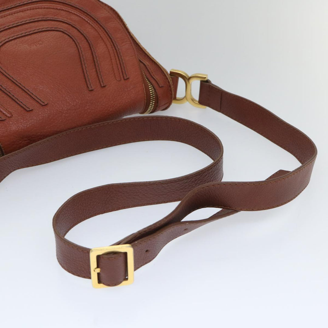 Chloe Mercy Shoulder Bag Leather Brown yk8869