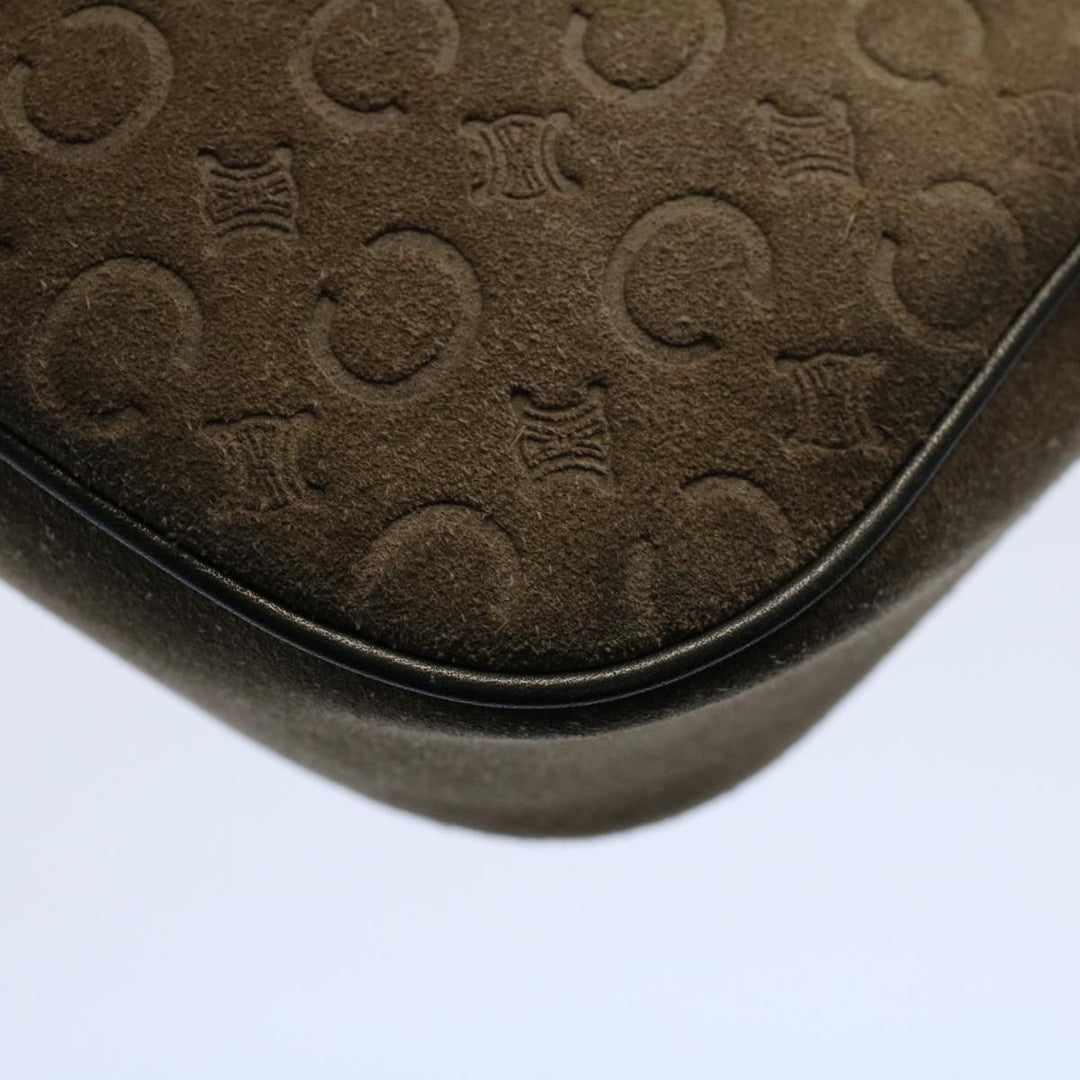 Celine C Macadam Canvas Accessory Pouch Brown 9030