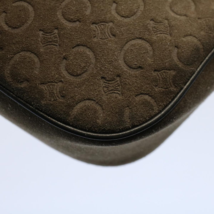 Celine C Macadam Canvas Accessory Pouch Brown 9030