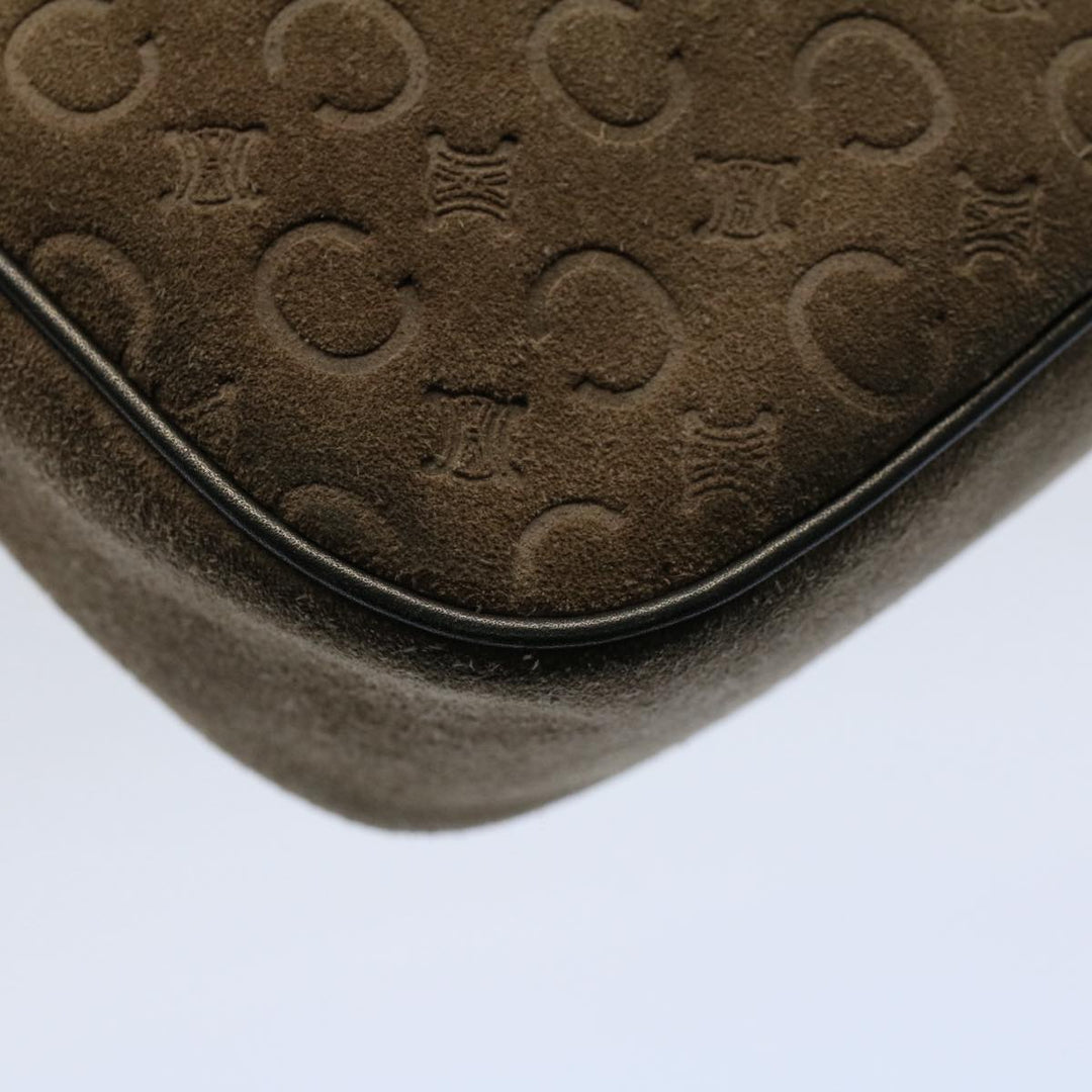 Celine C Macadam Canvas Accessory Pouch Brown 9030