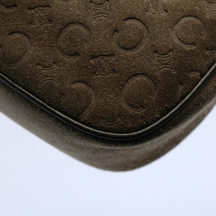 Celine C Macadam Canvas Accessory Pouch Brown 9030