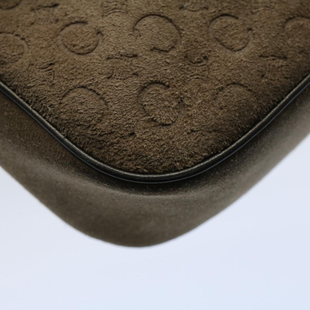 Celine C Macadam Canvas Accessory Pouch Brown 9030