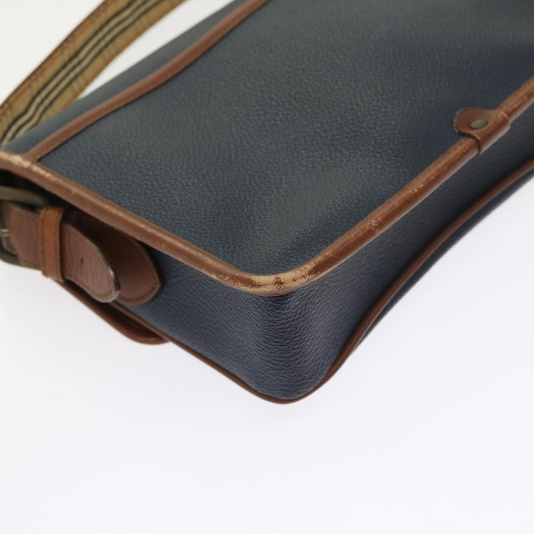 BURBERRYSs Shoulder Bag Leather Navy Auth yk9080