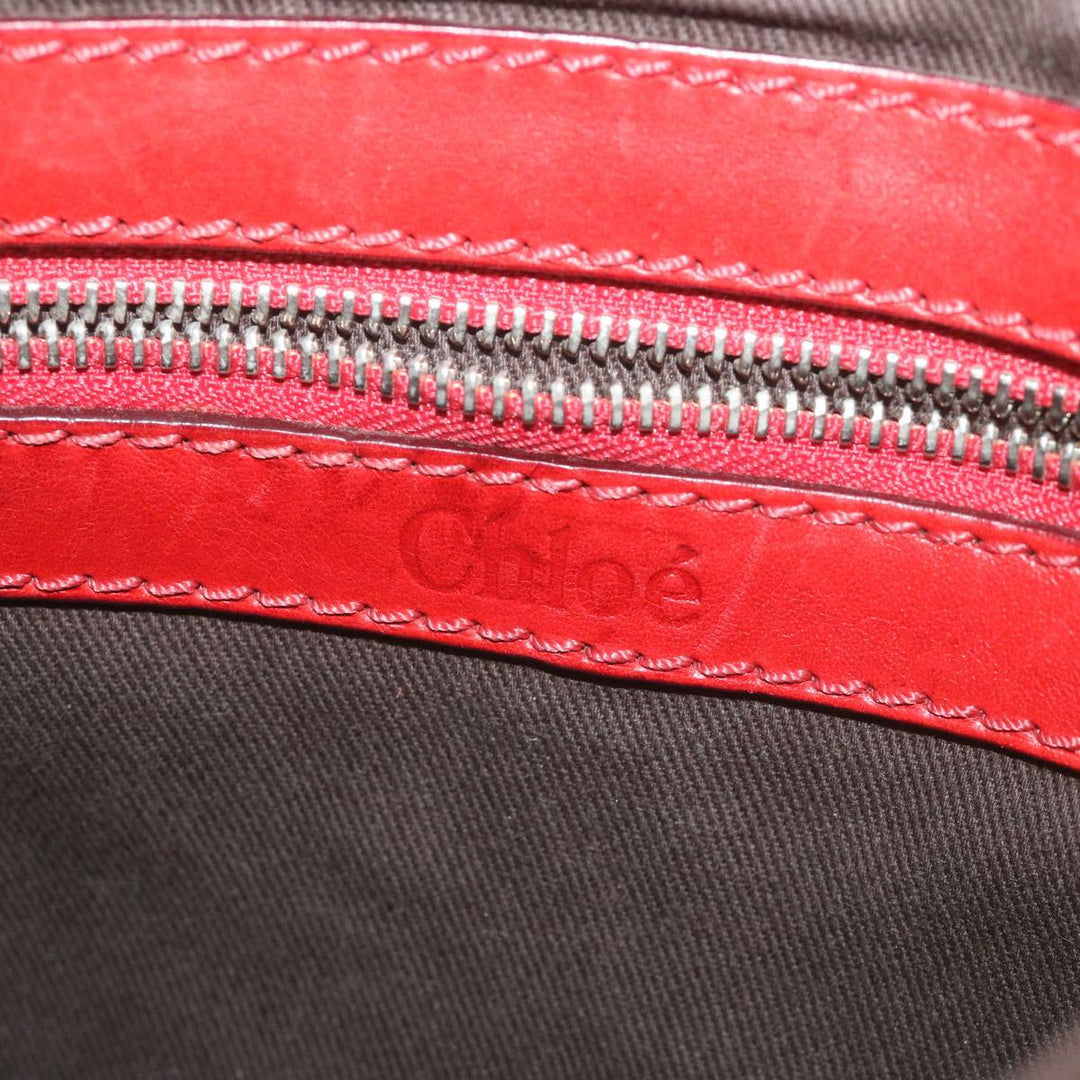 Chloe Shoulder Bag Leather Red 03 08 51 5811 yk9240
