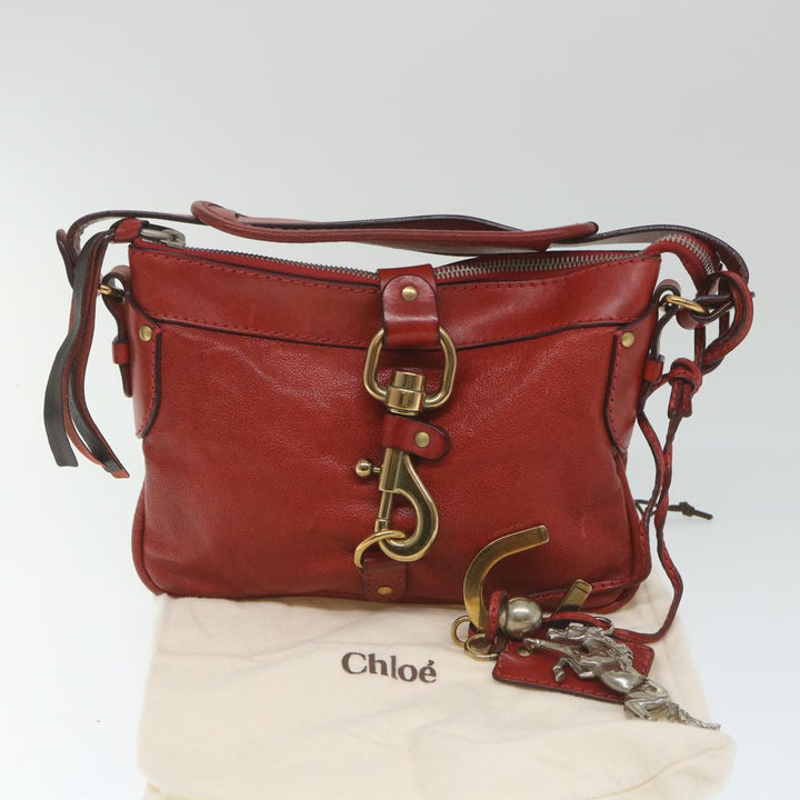 Chloe Shoulder Bag Leather Red 03 08 51 5811 yk9240