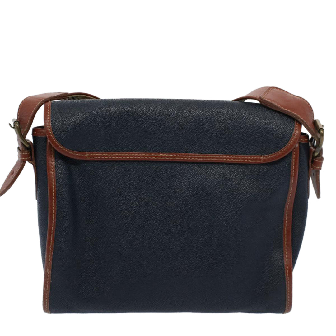 BURBERRYSs Shoulder Bag Leather Navy Auth yk9319