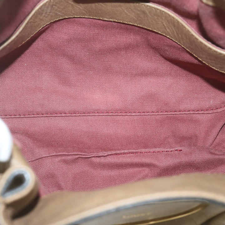 Chloe Victoria Hand Bag Leather Beige yk9516