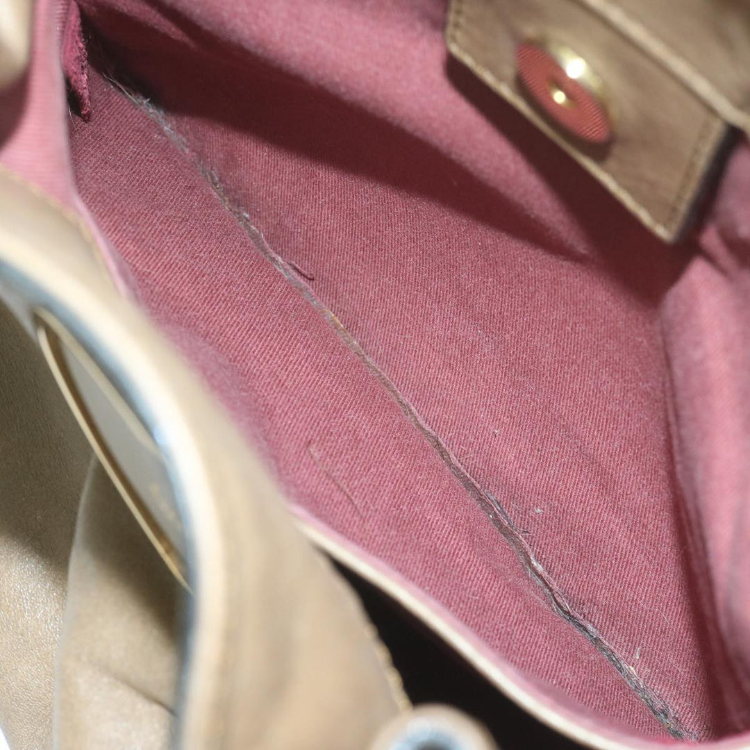 Chloe Victoria Hand Bag Leather Beige yk9516