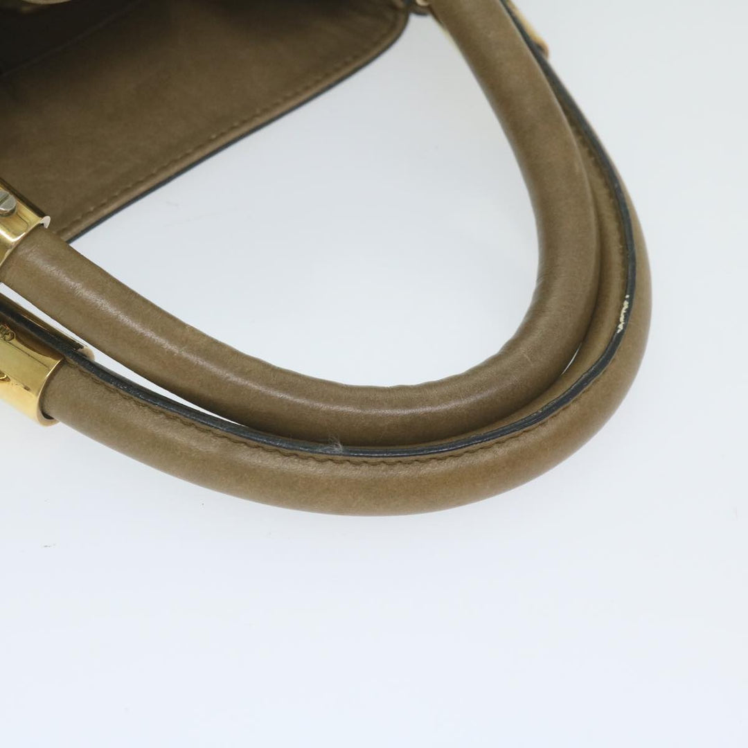 Chloe Victoria Hand Bag Leather Beige yk9516