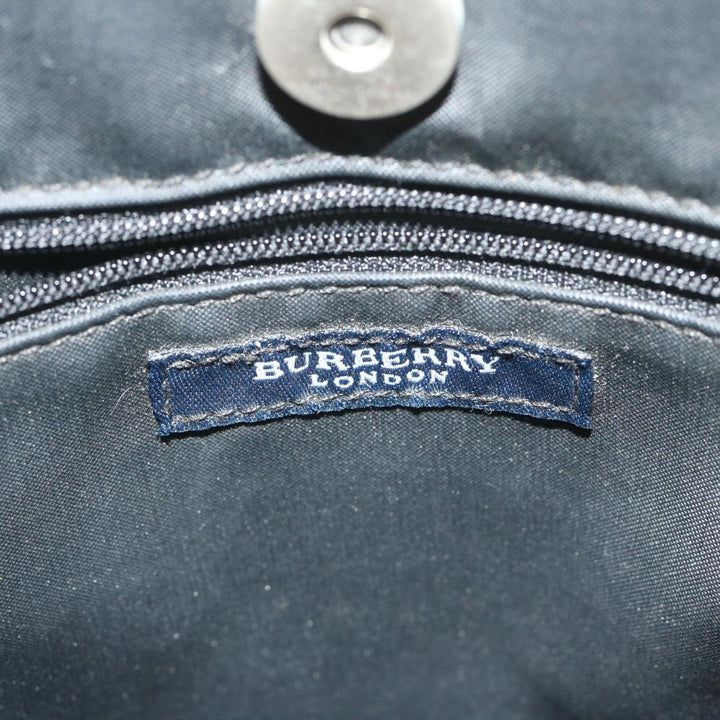 BURBERRY Nova Check Hand Bag Nylon Blue Auth yk9593