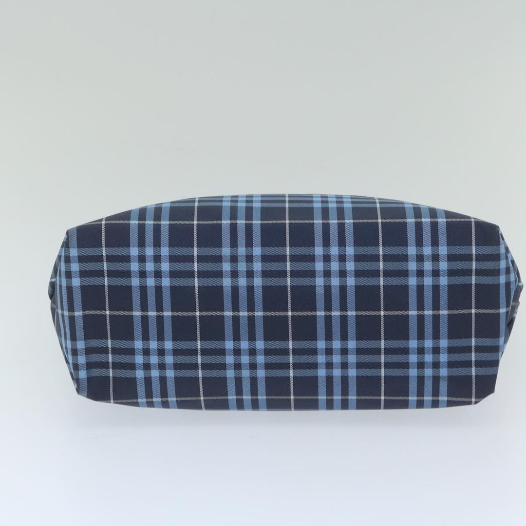 BURBERRY Nova Check Hand Bag Nylon Blue Auth yk9593