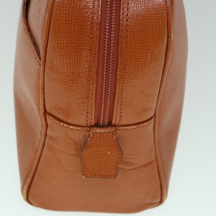 BURBERRYSs Shoulder Bag Leather Orange Auth yk9596