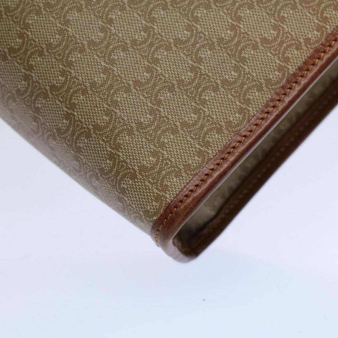 Celine Macadam Canvas Clutch Bag Beige 9598