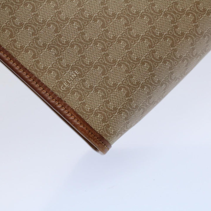 Celine Macadam Canvas Clutch Bag Beige 9598