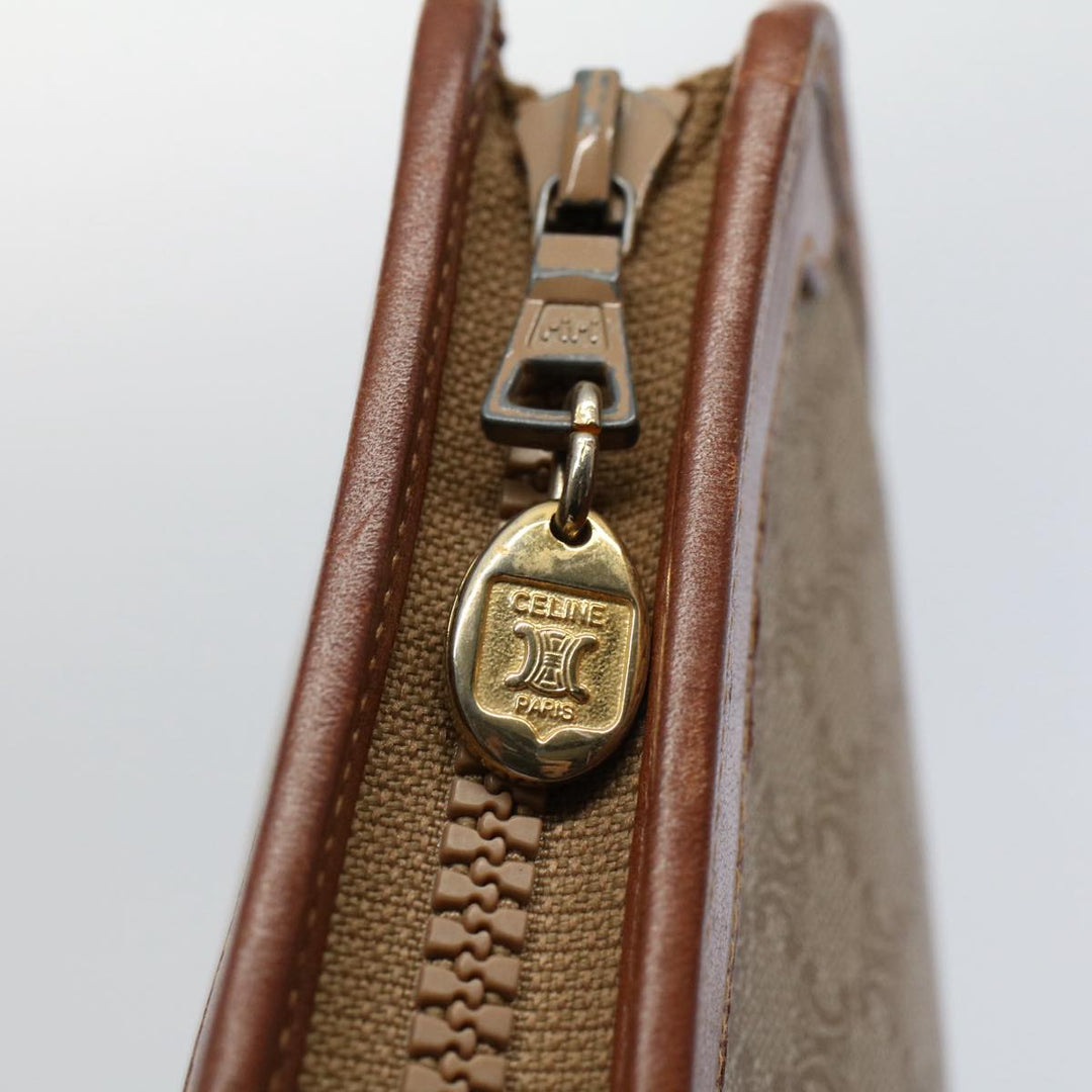 Celine Macadam Canvas Clutch Bag Beige 9598