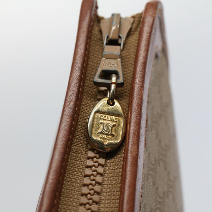 Celine Macadam Canvas Clutch Bag Beige 9598
