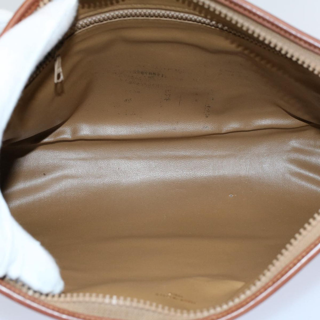 Celine Macadam Canvas Clutch Bag Beige 9598
