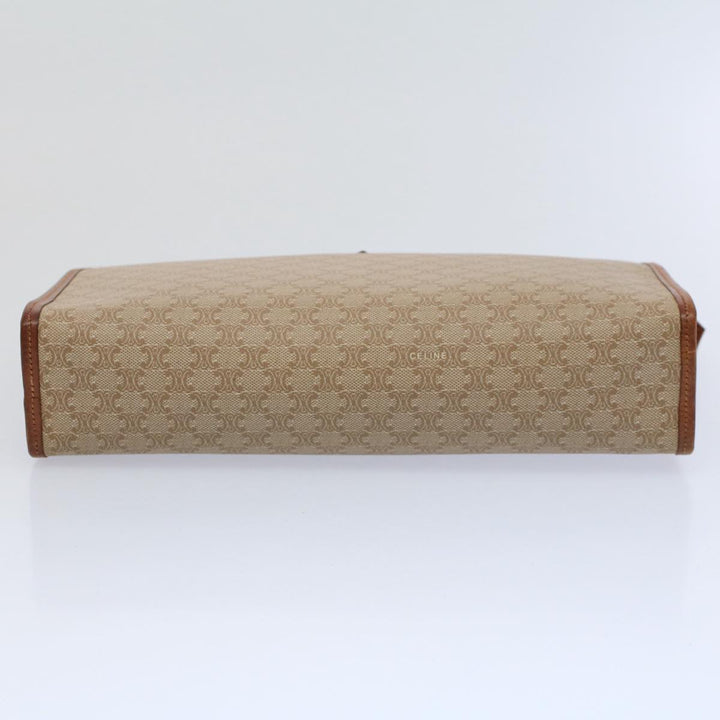 Celine Macadam Canvas Clutch Bag Beige 9598