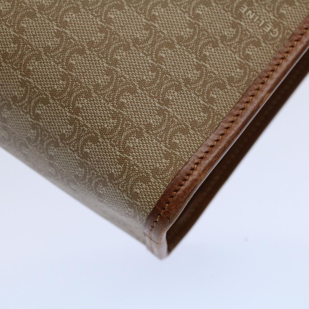 Celine Macadam Canvas Clutch Bag Beige 9598