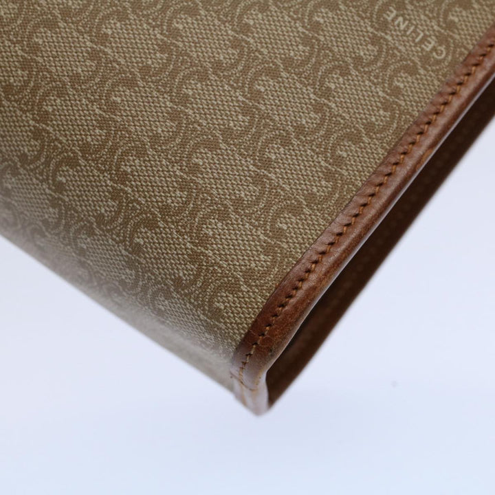 Celine Macadam Canvas Clutch Bag Beige 9598