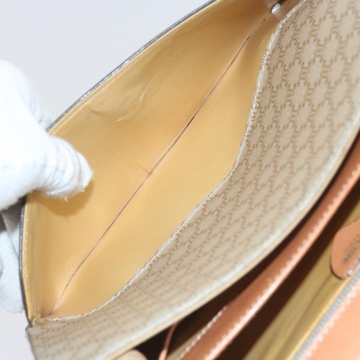 Top Quality Celine Macadam Canvas Shoulder Bag PVC Beige Brown Auth yk9762