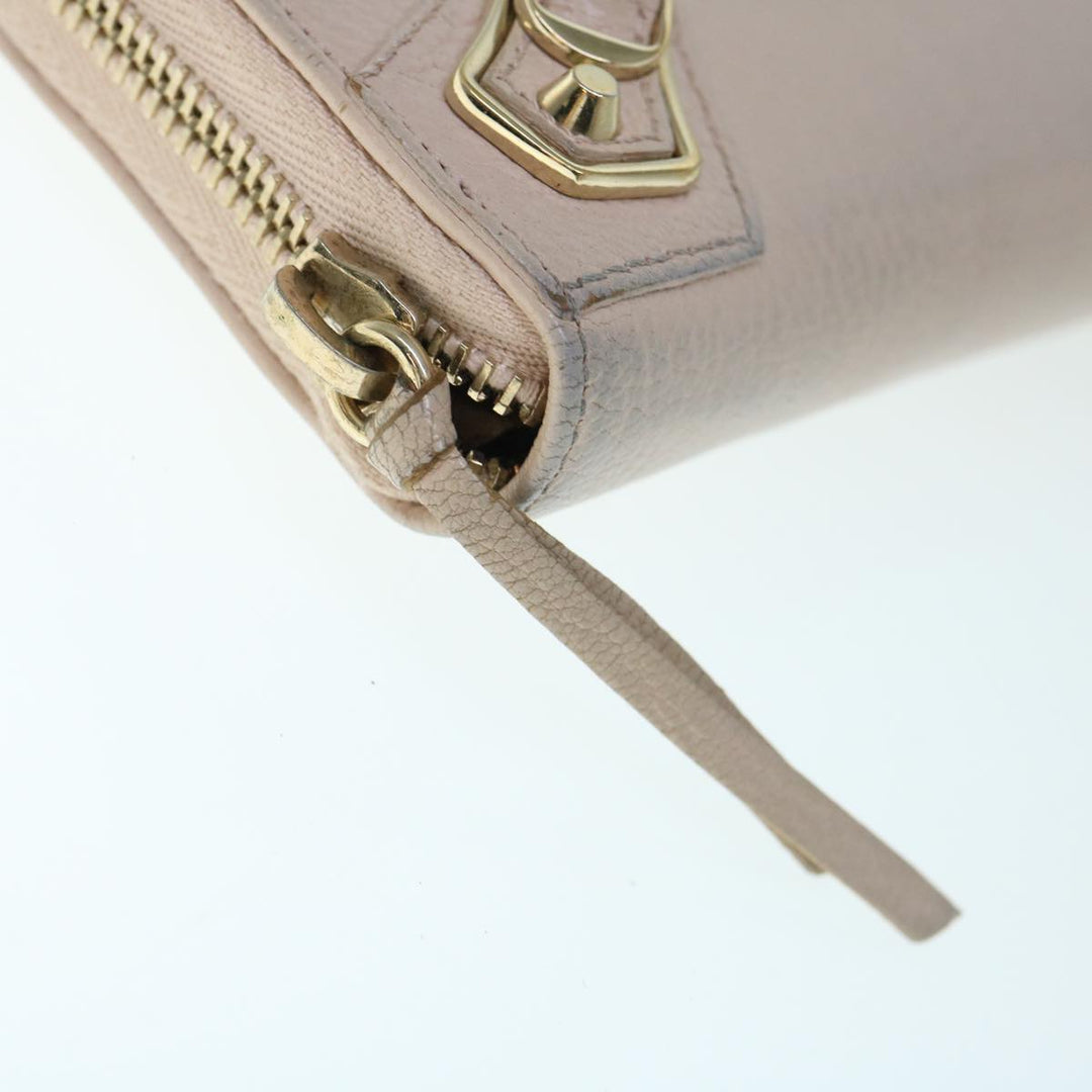 Top Quality Balenciaga Classic Continental Zip Long Wallet Leather Pink 253036 Auth yk9793