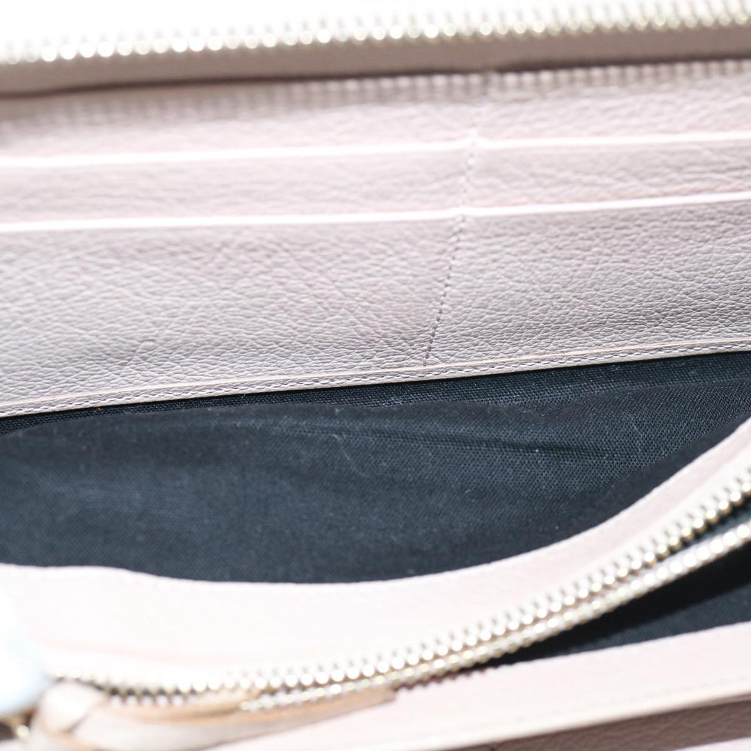 Top Quality Balenciaga Classic Continental Zip Long Wallet Leather Pink 253036 Auth yk9793