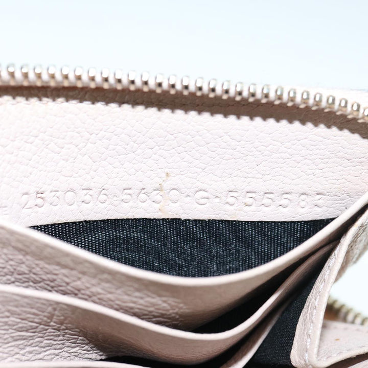 Top Quality Balenciaga Classic Continental Zip Long Wallet Leather Pink 253036 Auth yk9793