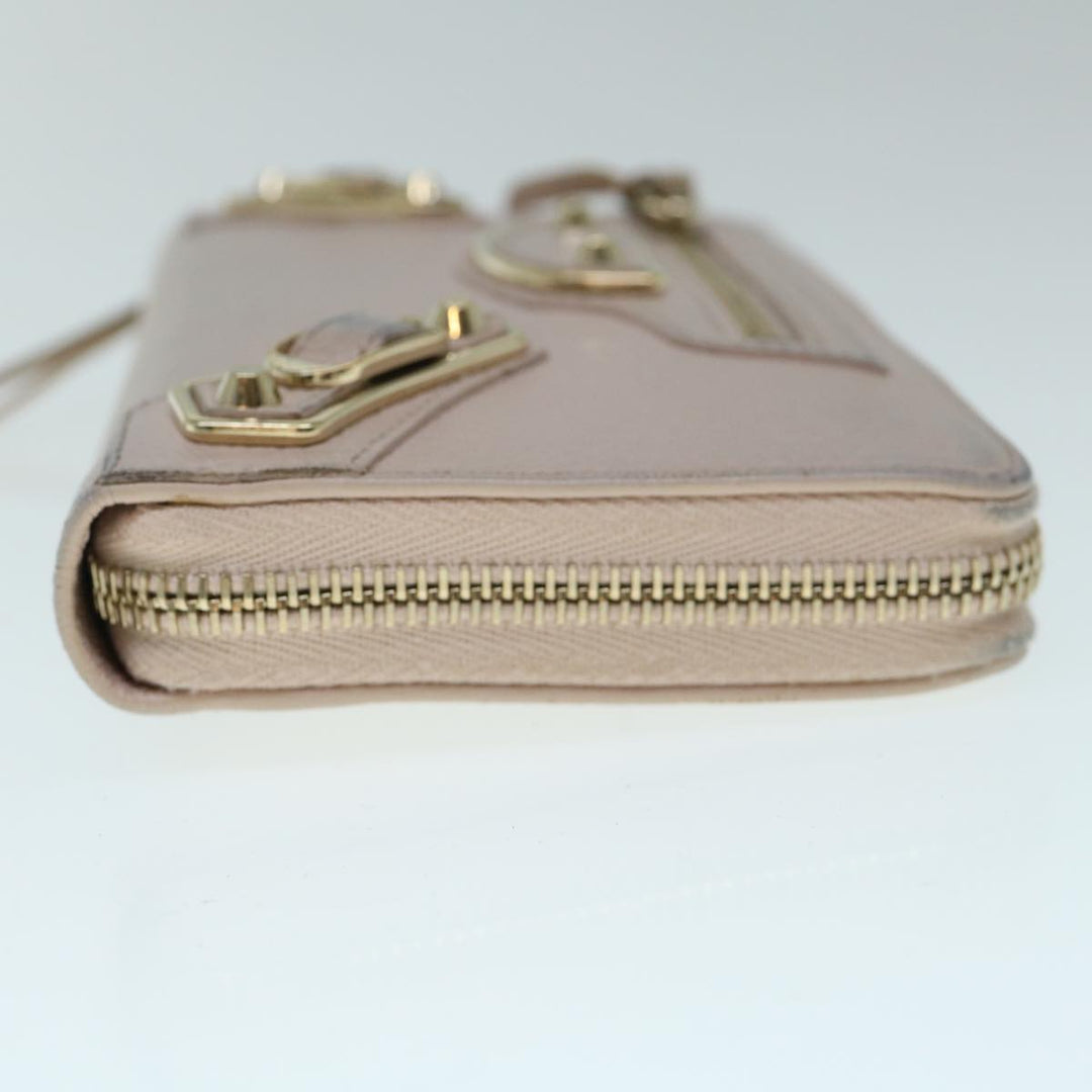 Top Quality Balenciaga Classic Continental Zip Long Wallet Leather Pink 253036 Auth yk9793