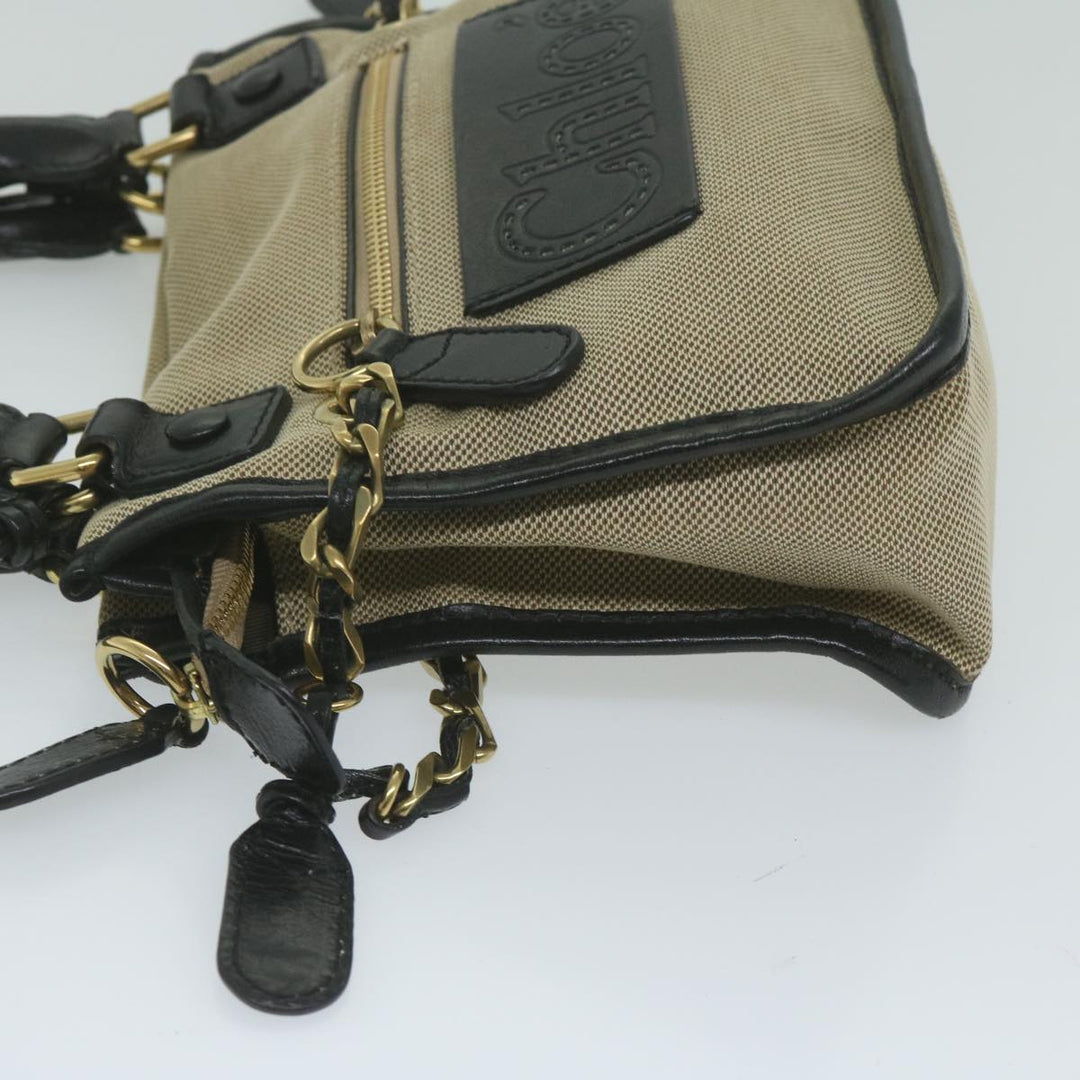 Chloe Harley Hand Bag Canvas Leather 2way Beige 03 10 51 5811 yk9862