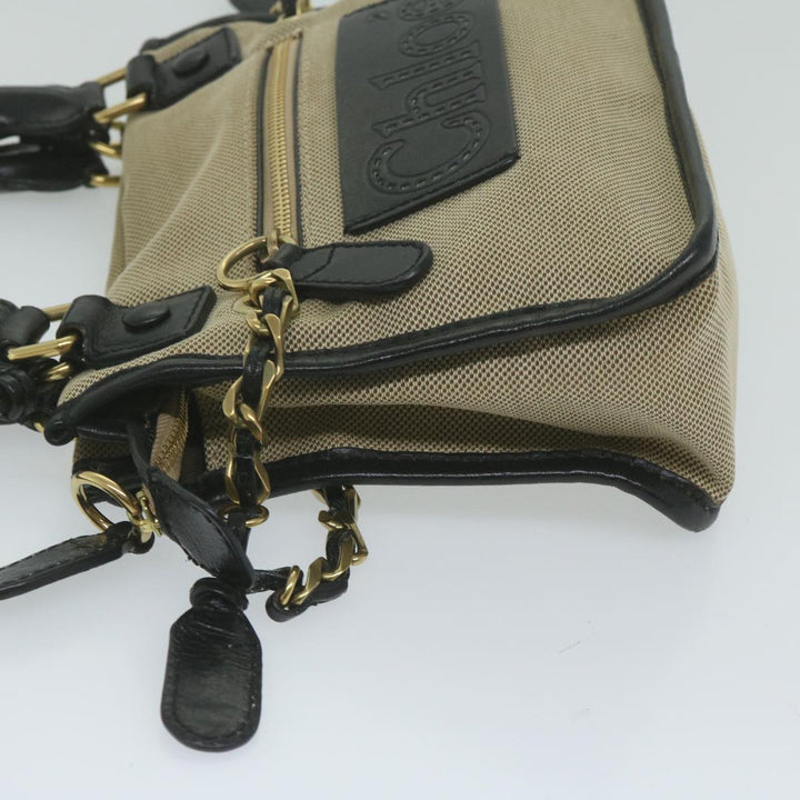 Chloe Harley Hand Bag Canvas Leather 2way Beige 03 10 51 5811 yk9862
