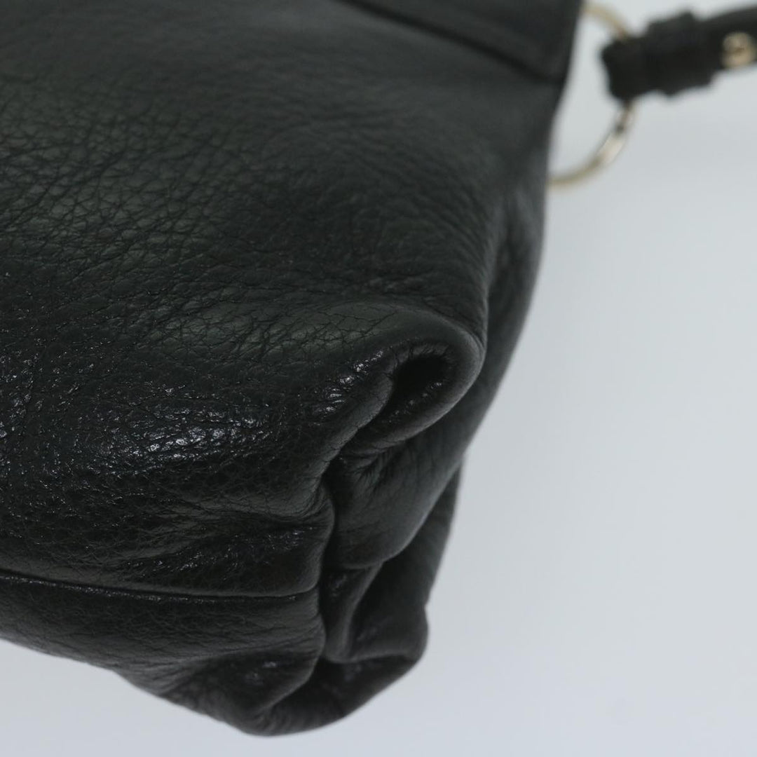 Chloe Lily Hand Bag Leather Black yk9868