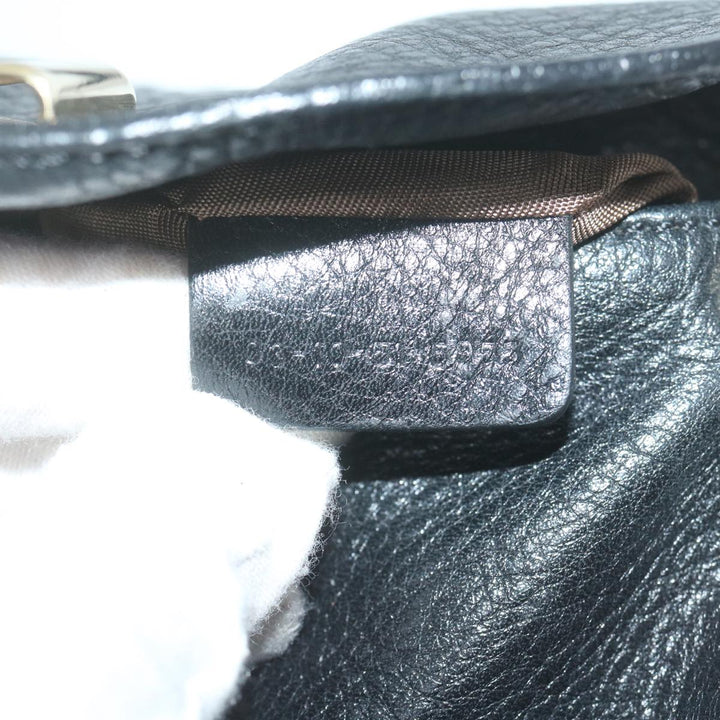 Chloe Lily Hand Bag Leather Black yk9868