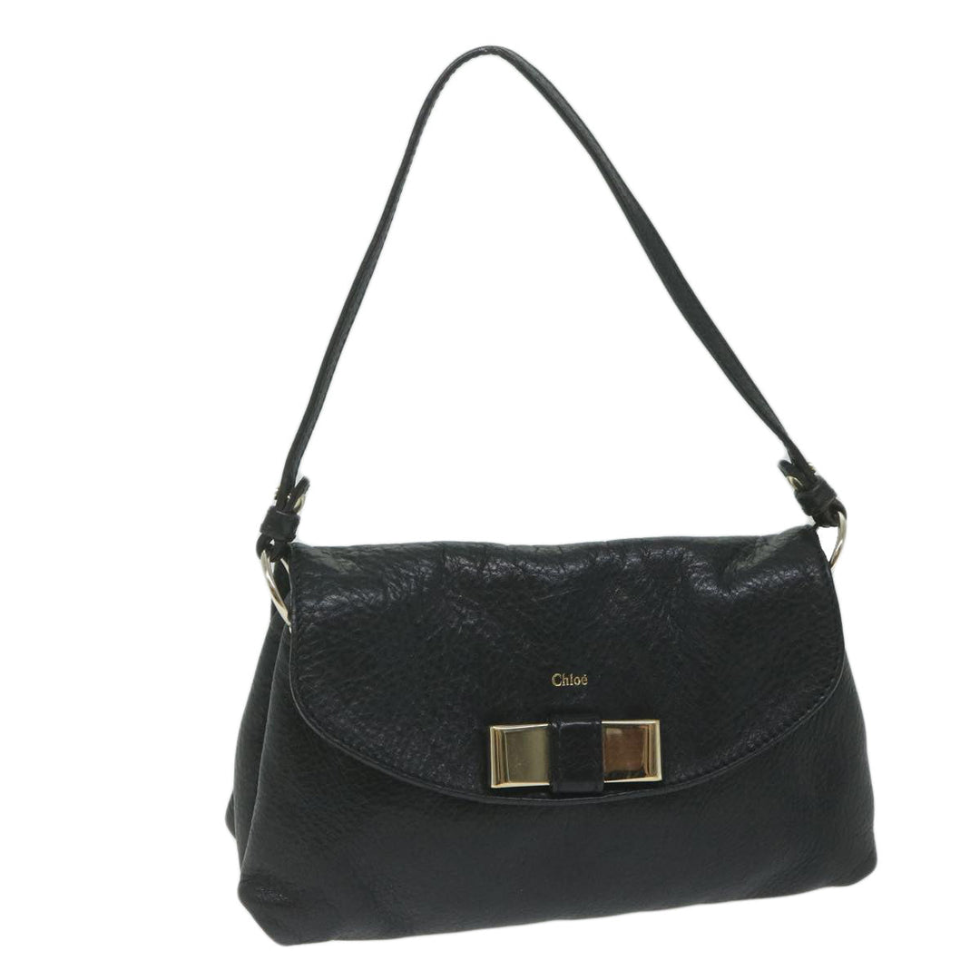 Chloe Lily Hand Bag Leather Black yk9868