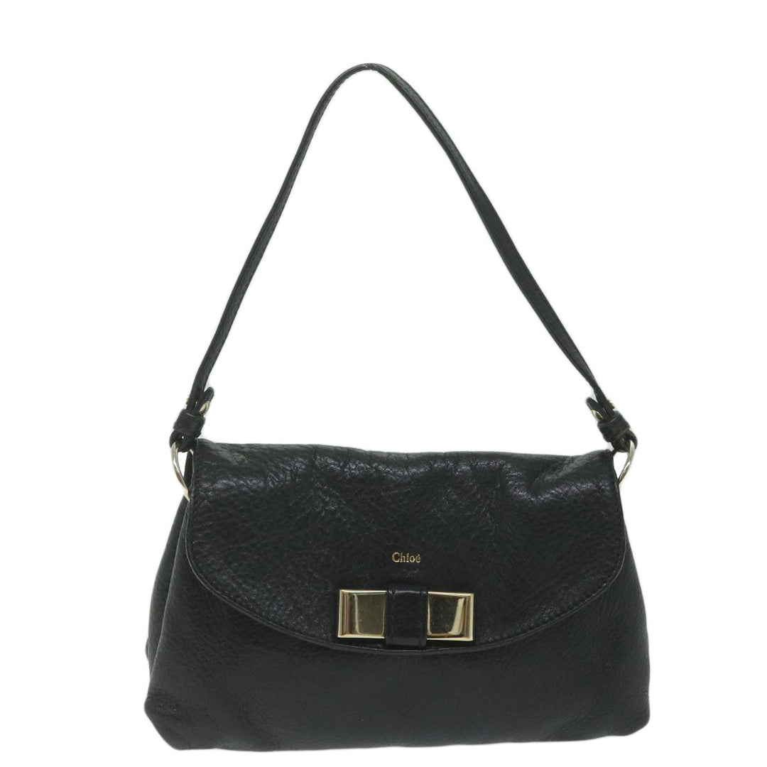 Chloe Lily Hand Bag Leather Black yk9868