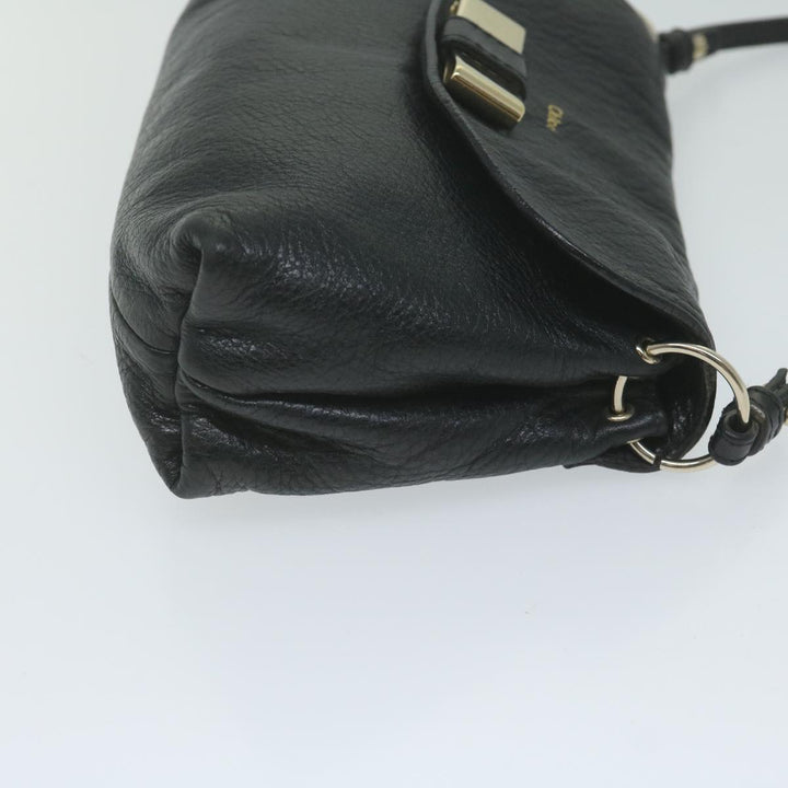 Chloe Lily Hand Bag Leather Black yk9868