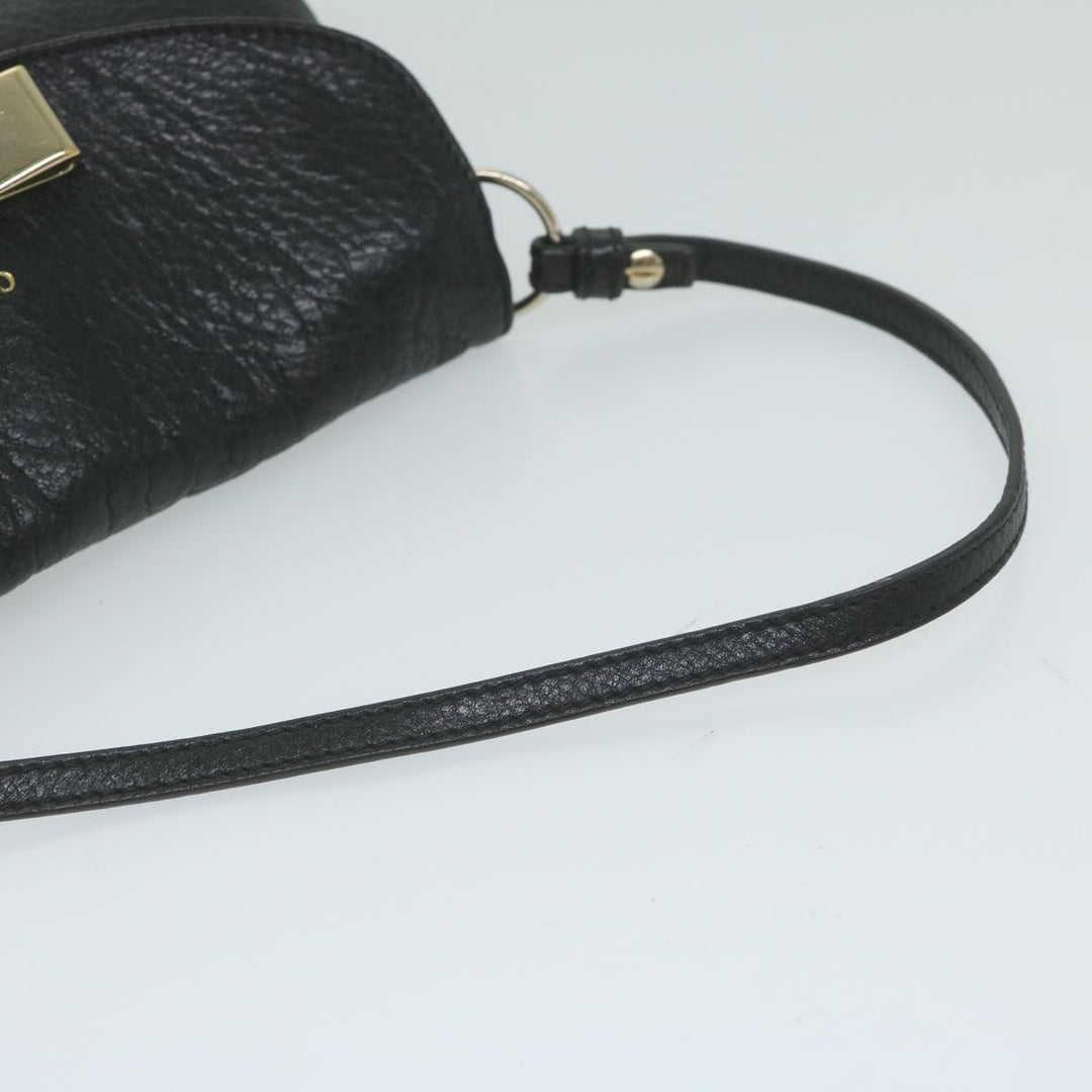 Chloe Lily Hand Bag Leather Black yk9868
