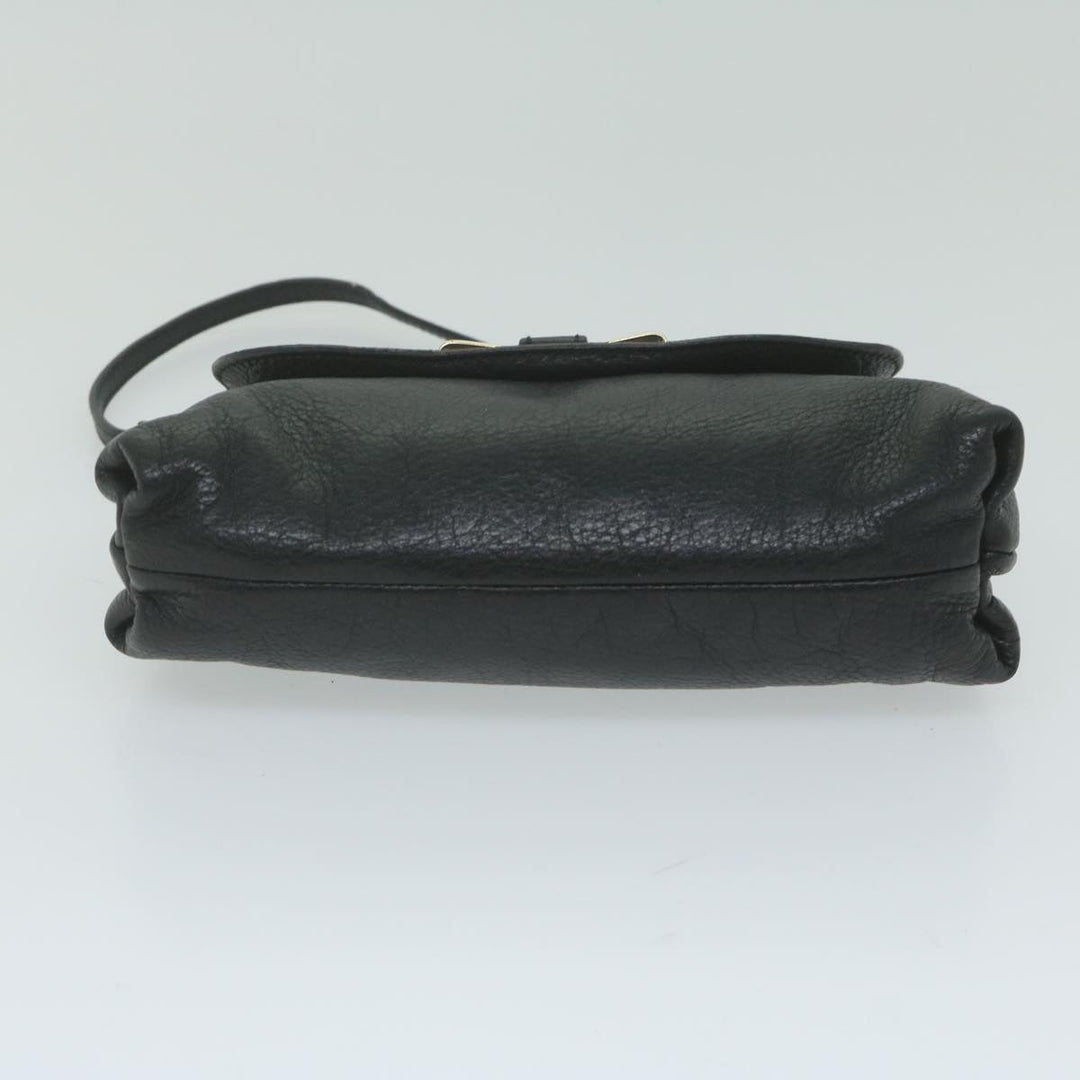 Chloe Lily Hand Bag Leather Black yk9868