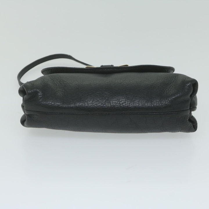 Chloe Lily Hand Bag Leather Black yk9868