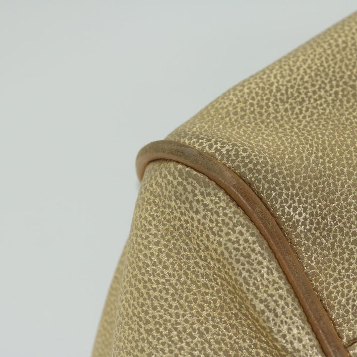 Chloe Etel Hand Bag Leather 2way Gold Tone yk9870