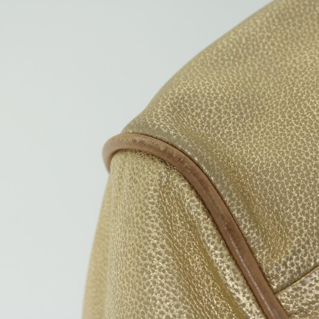 Chloe Etel Hand Bag Leather 2way Gold Tone yk9870