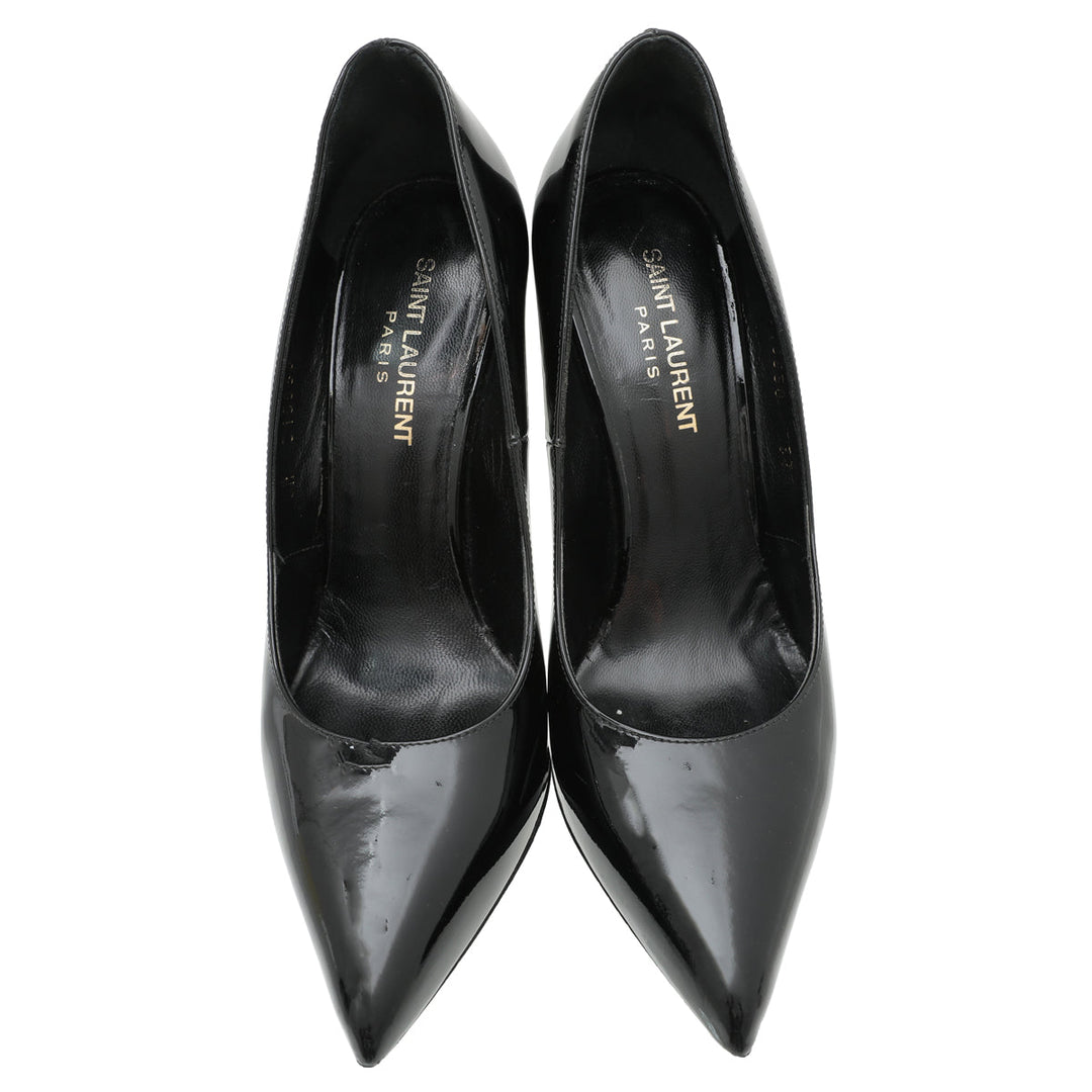 YSL Black Classic Paris Escarpin Pump 37