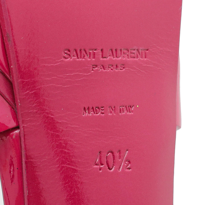 YSL Fuschia Tribute Sandal 40.5