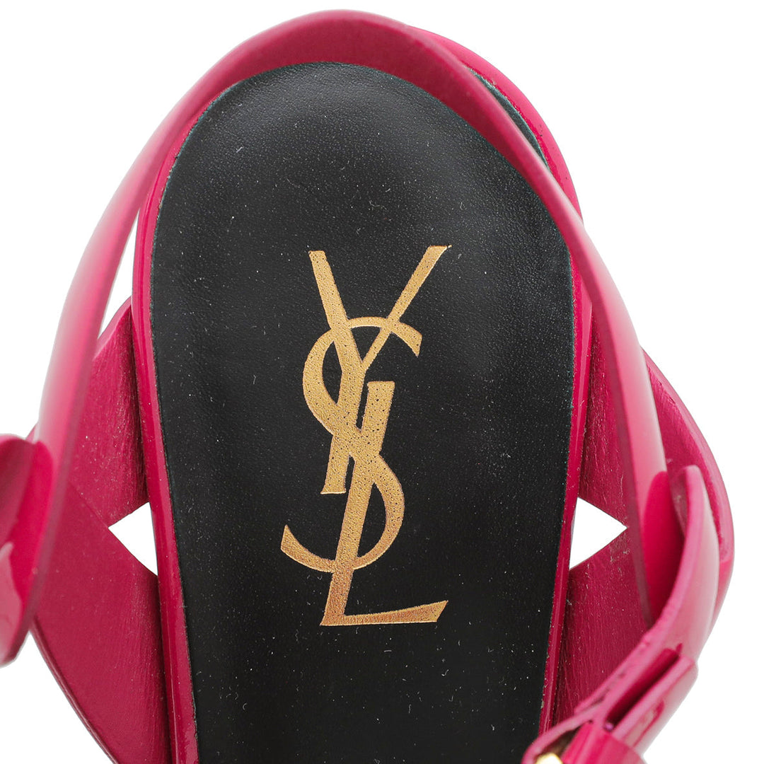 YSL Fuschia Tribute Sandal 40.5