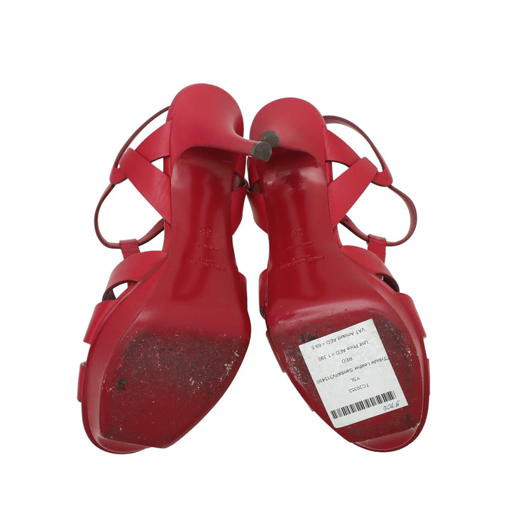 YSL Red Tribute Sandal 38