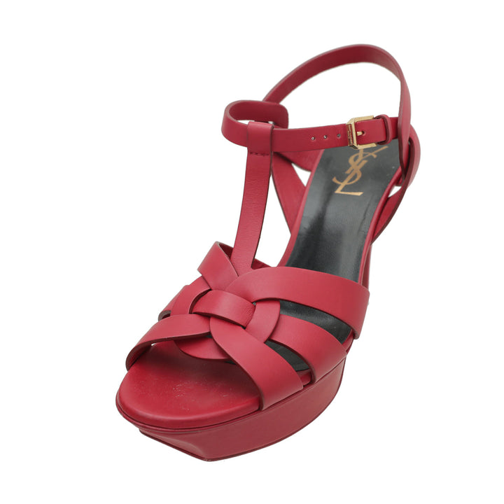 YSL Red Tribute Sandal 38