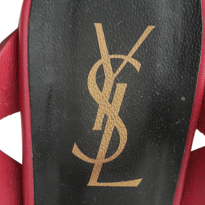 YSL Red Tribute Sandal 38